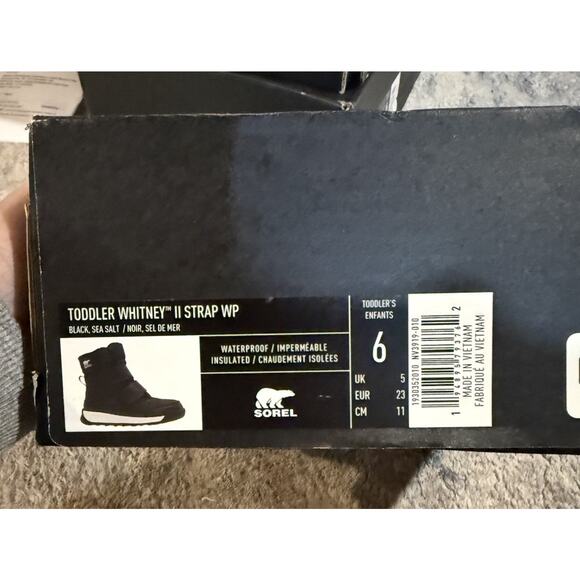 Sorel Toddler Snow Boots NIB Size 6 - Picture 3 of 3